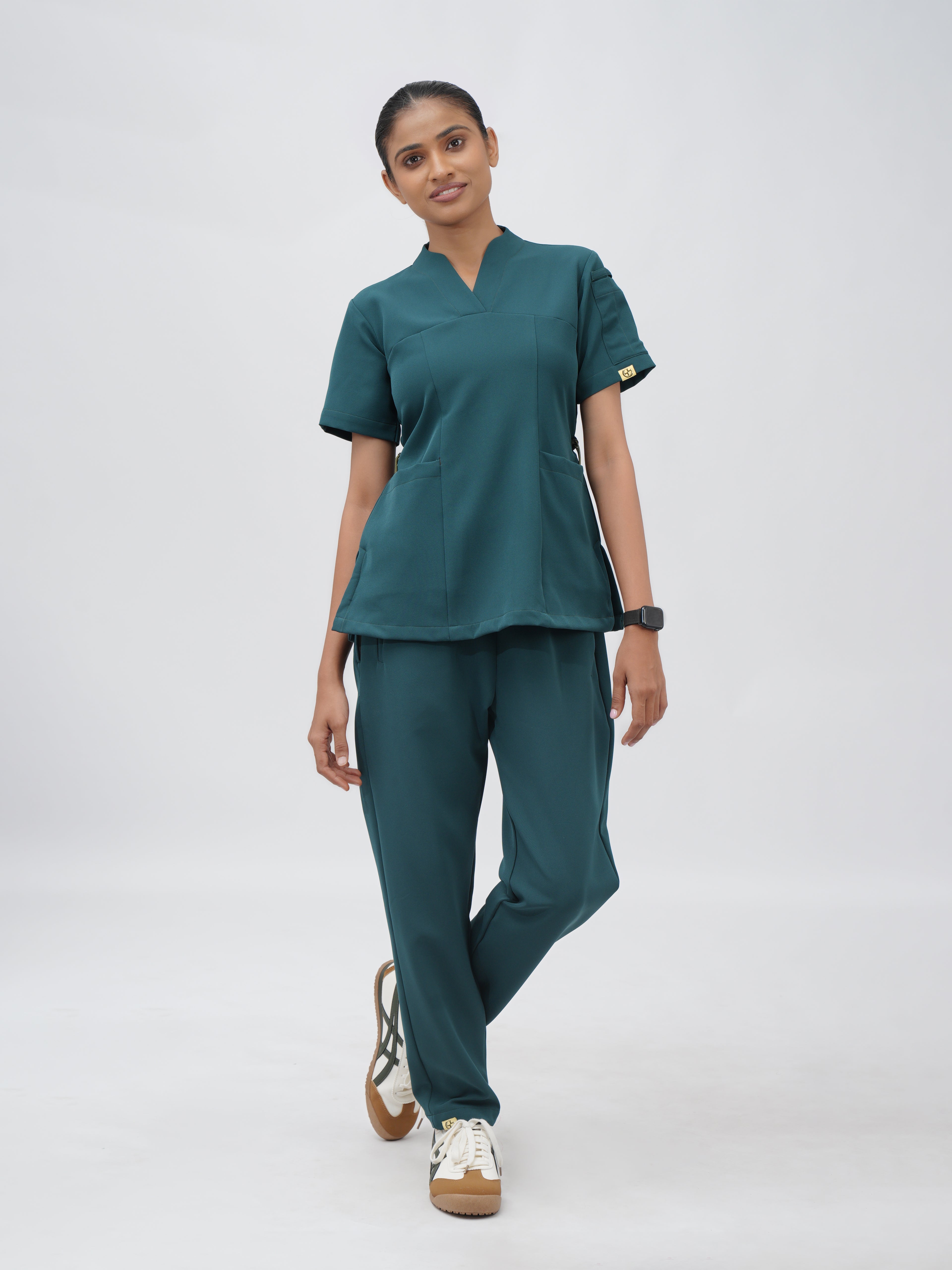 Sqwish Scrub Top — Frog Forest
