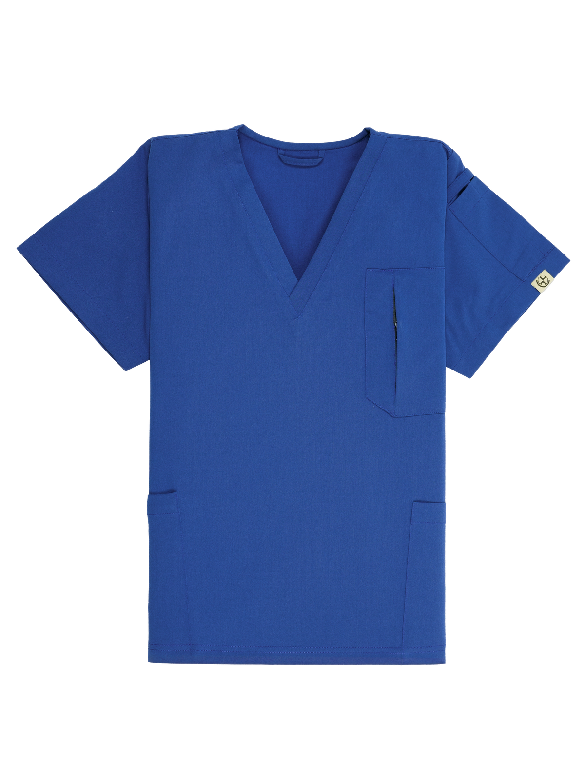 Edg Scrub Top — Blue Horse