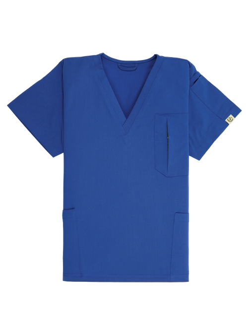 Edg Scrub Top — Blue Horse