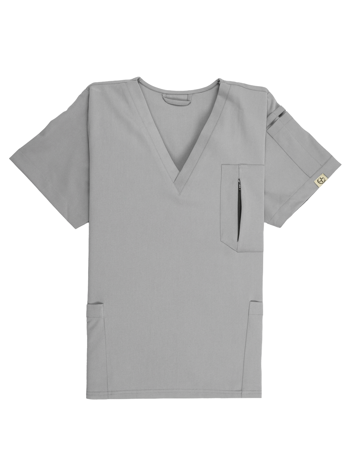 Edg Scrub Top — Pigeon Ash