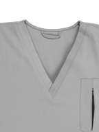 Edg Scrub Top — Pigeon Ash