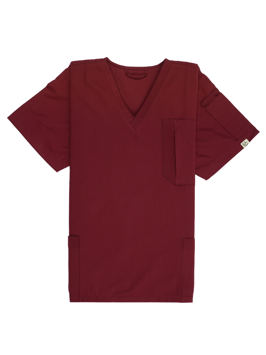 Edg Scrub Top — Cherry Jam