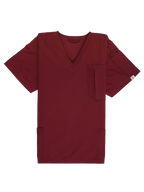 Edg Scrub Top — Cherry Jam