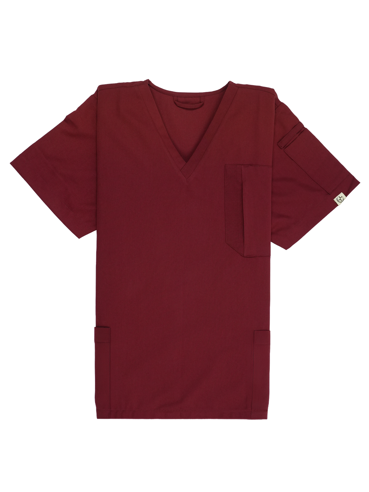 Edg Scrub Top — Cherry Jam
