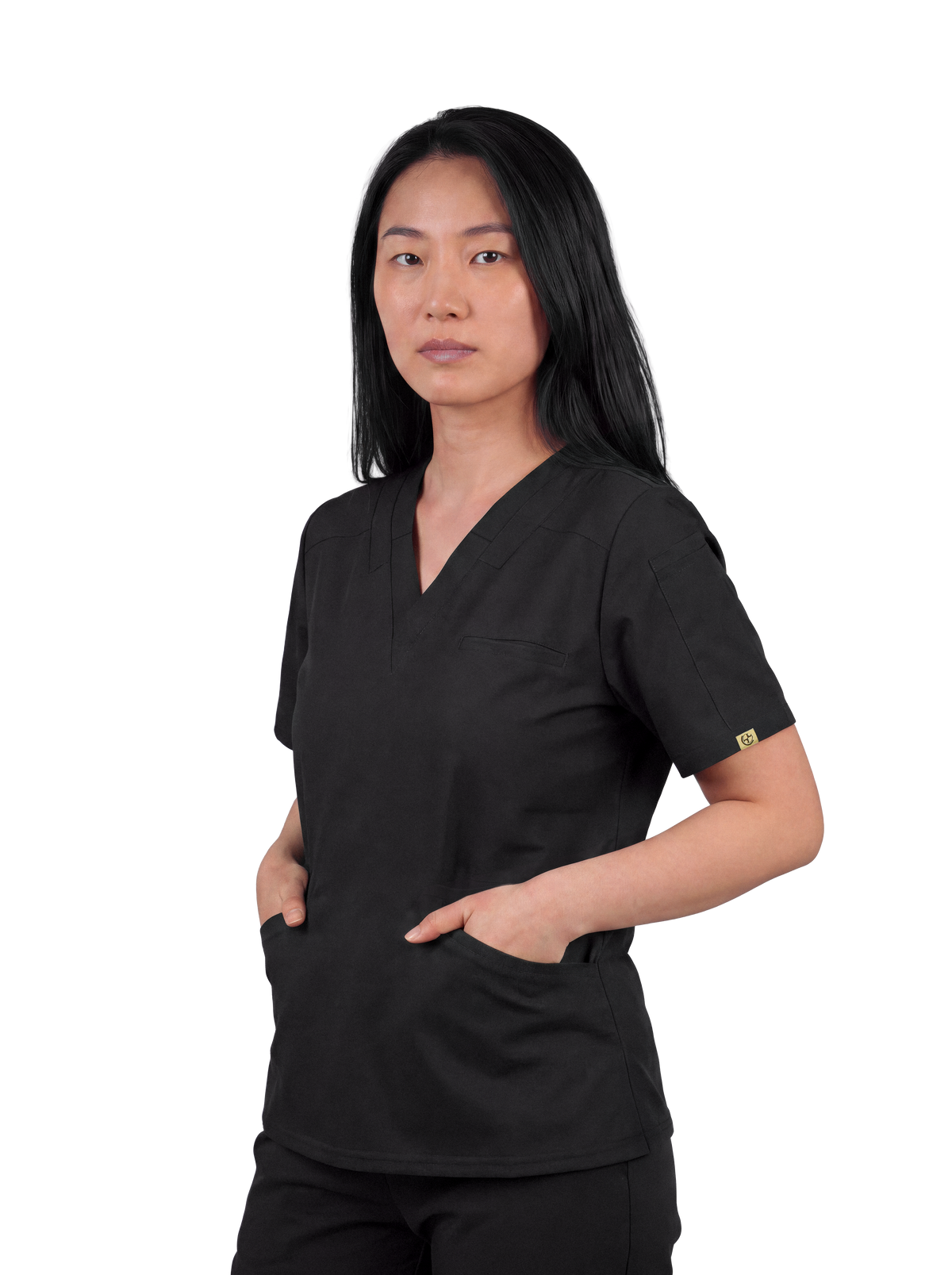 Splet Scrub Top — Black Magic