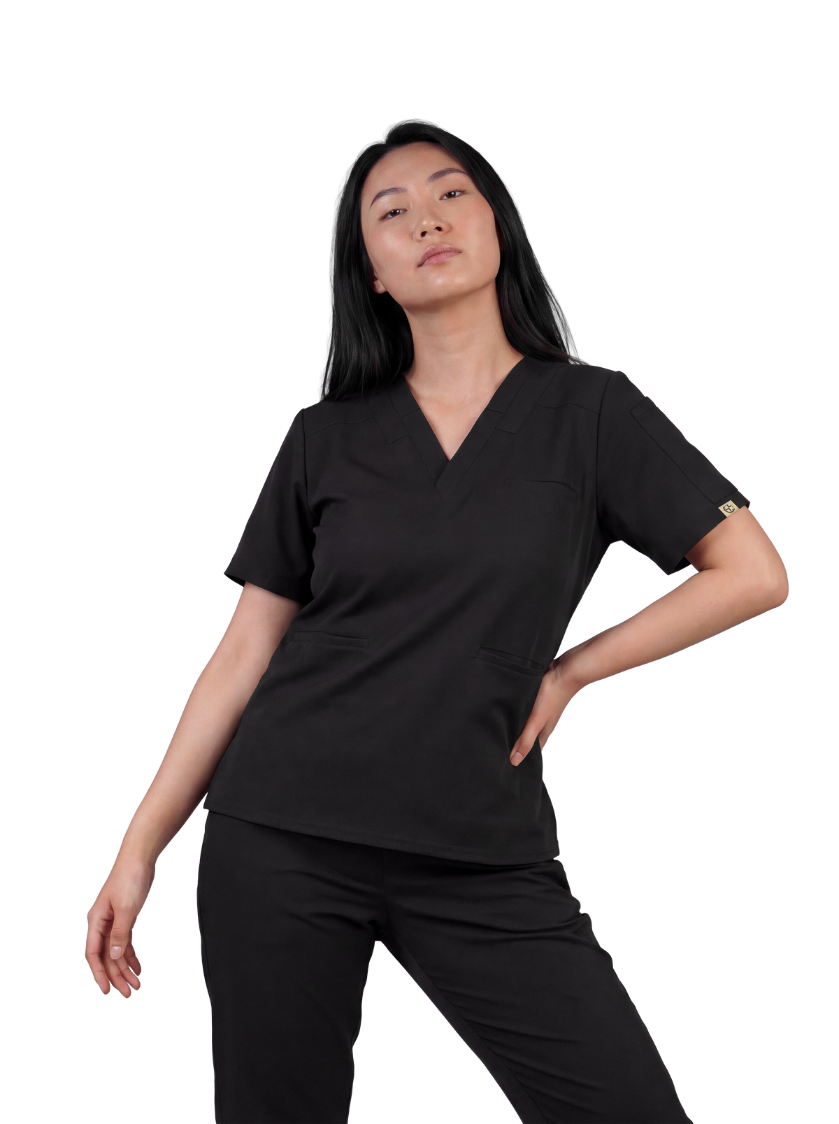 Splet Scrub Top — Black Magic