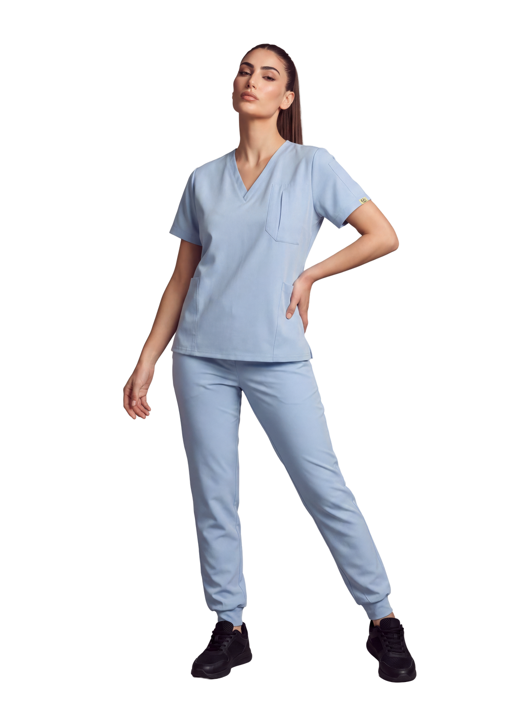 Edg Scrub Top — Soft Cloud
