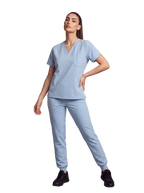 Edg Scrub Top — Soft Cloud