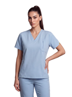 Edg Scrub Top — Soft Cloud