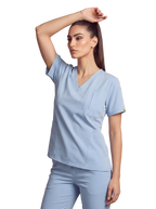 Edg Scrub Top — Soft Cloud