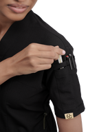 Sqwish Scrub Top — Black Magic