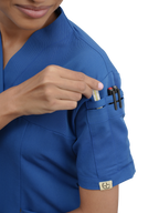 Sqwish Scrub Top — Blue Horse