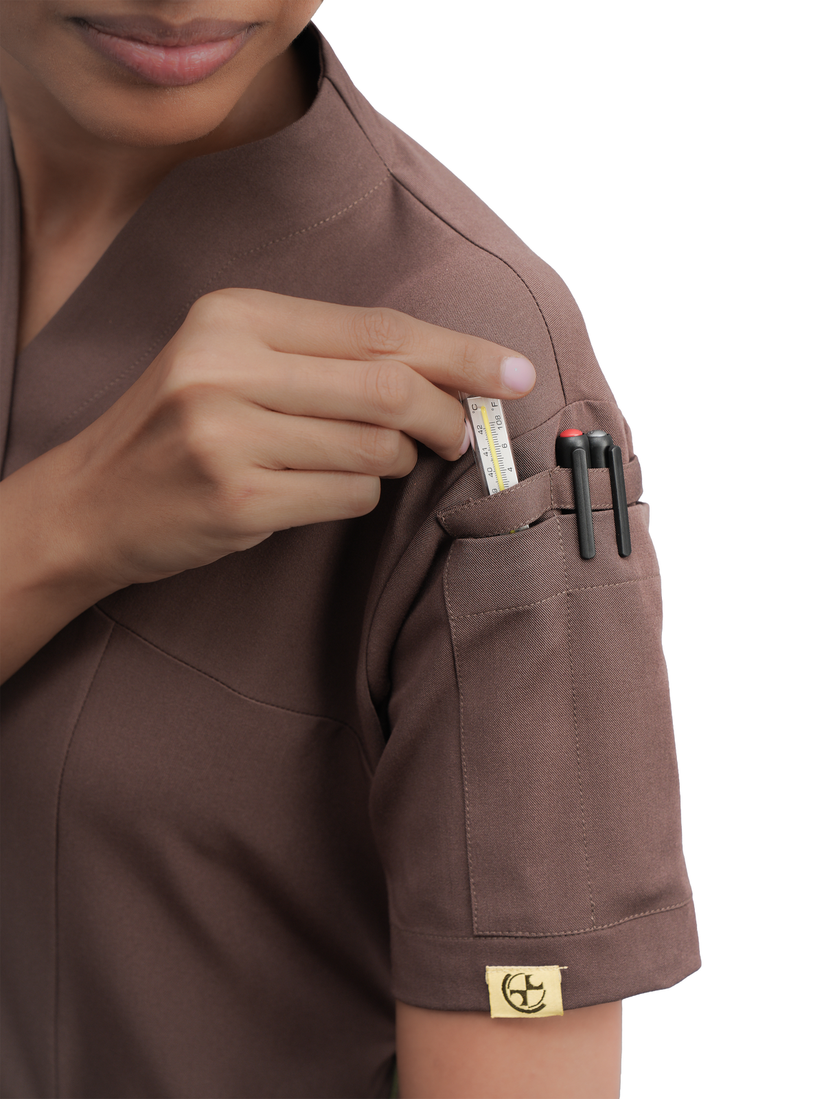 Sqwish Scrub Top — Mud Bath