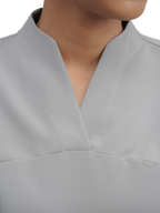Sqwish Scrub Top — Pigeon Ash