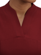 Sqwish Scrub Top — Cherry Jam