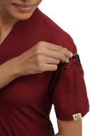Sqwish Scrub Top — Cherry Jam