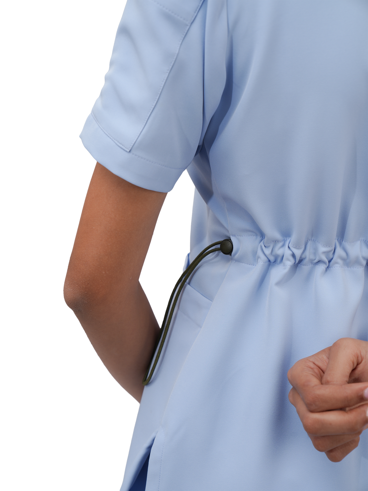 Sqwish Scrub Top — Soft Cloud