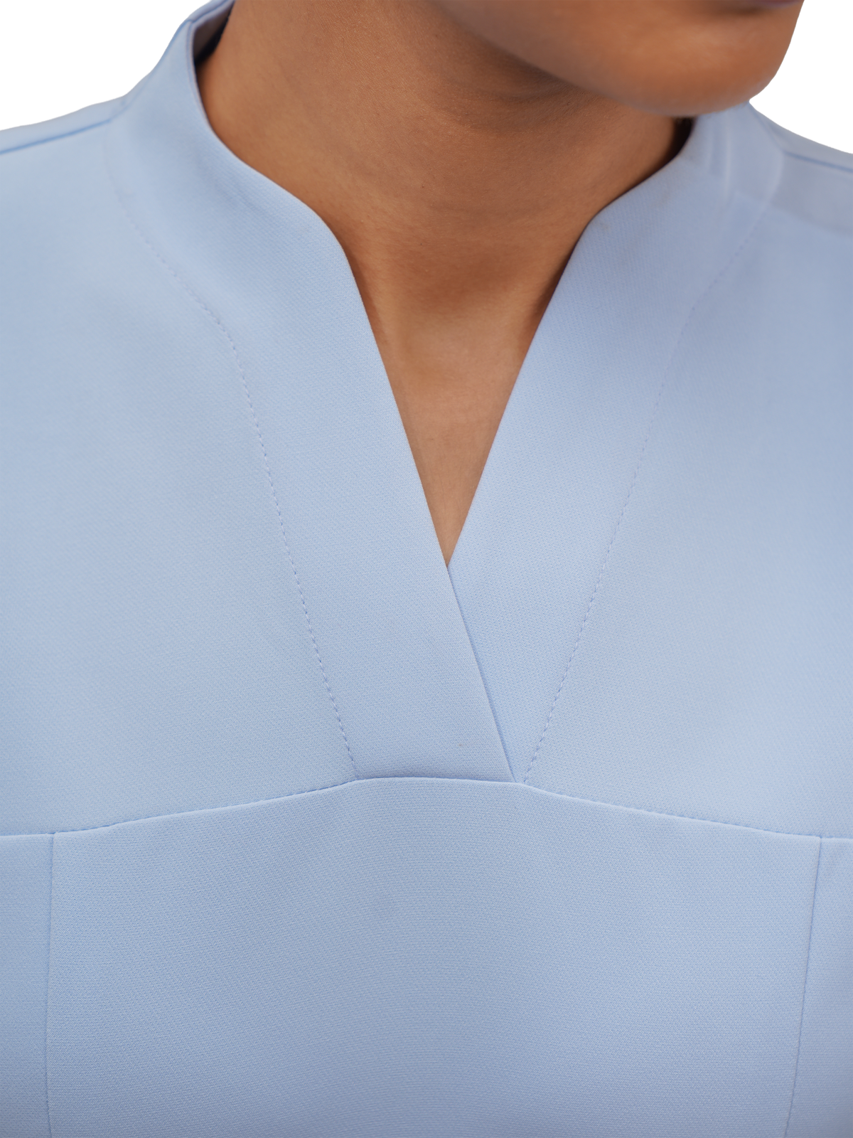 Sqwish Scrub Top — Soft Cloud