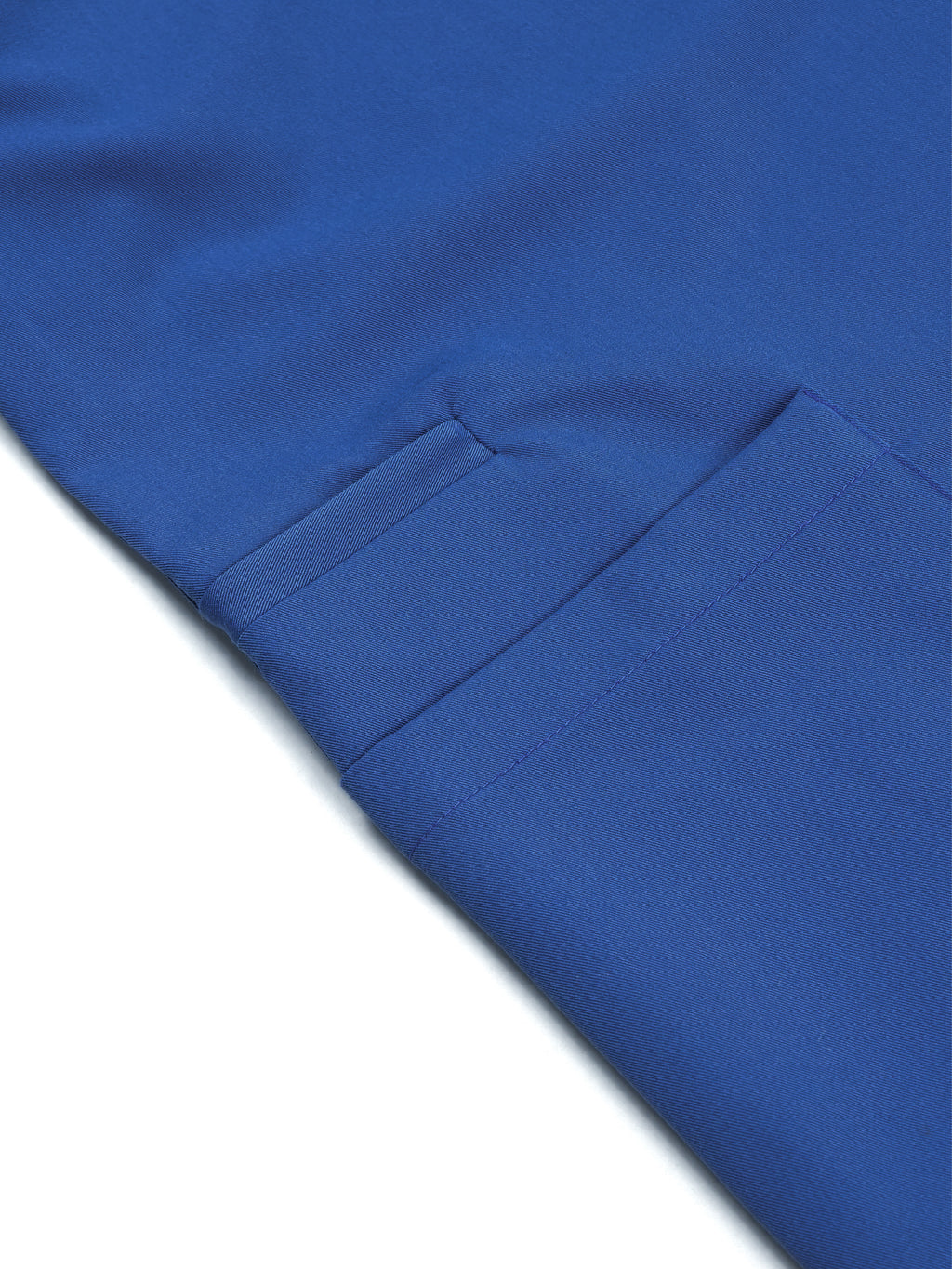 Edg premium scrub top for doctors - Blue Horse - zip pocket detail