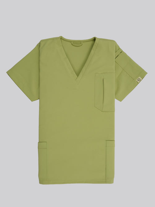 Edg premium scrub top for doctors - Cactus Candy - front view