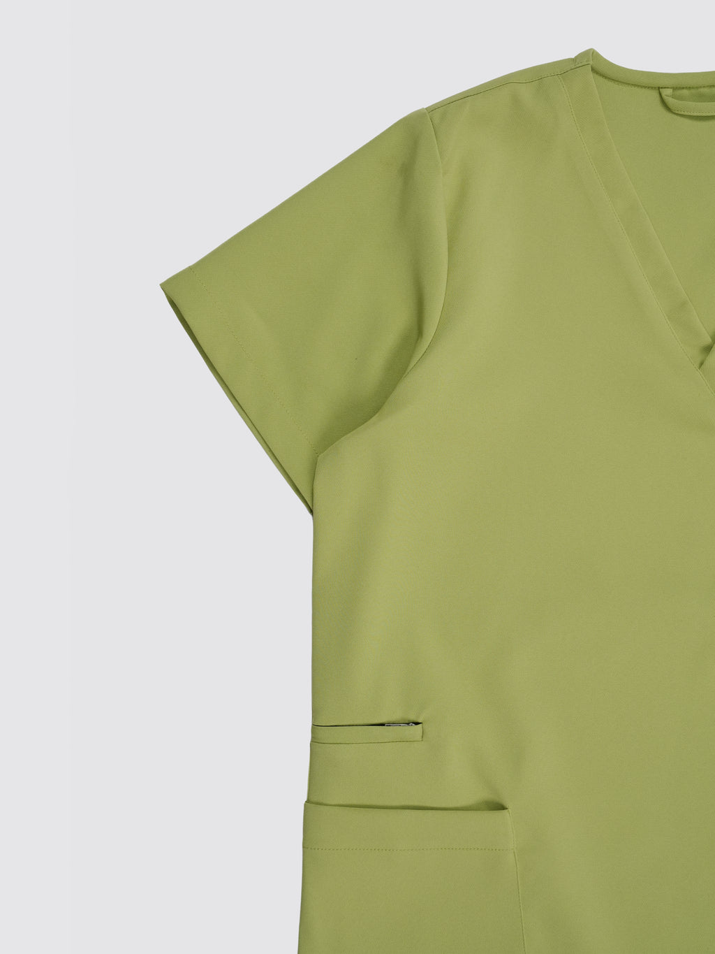 Edg premium scrub top for doctors - Cactus Candy - side close-up