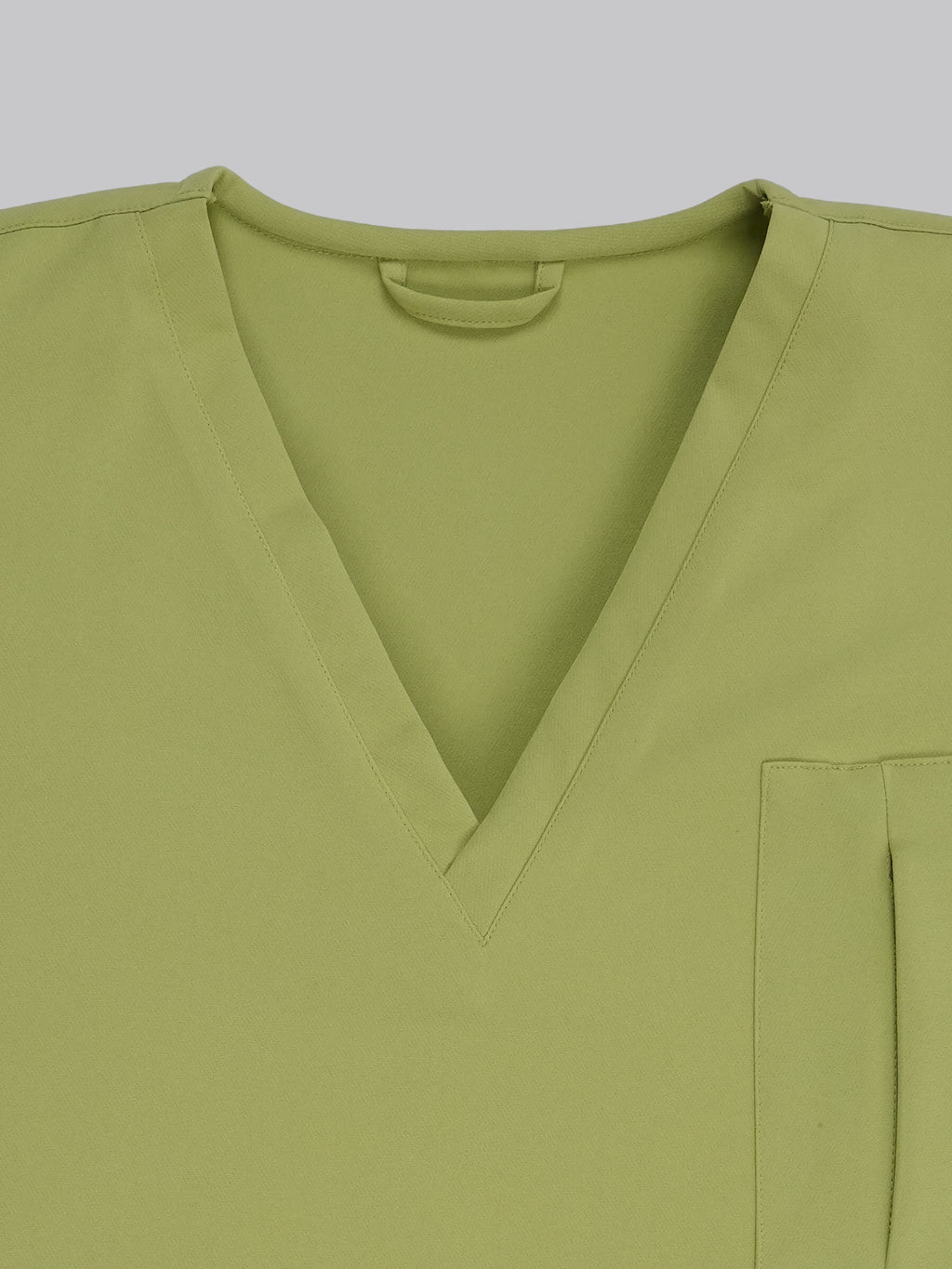 Edg premium scrub top for doctors - Cactus Candy - structured v neck