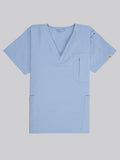 Edg premium scrub top for doctors - Soft Cloud - front view