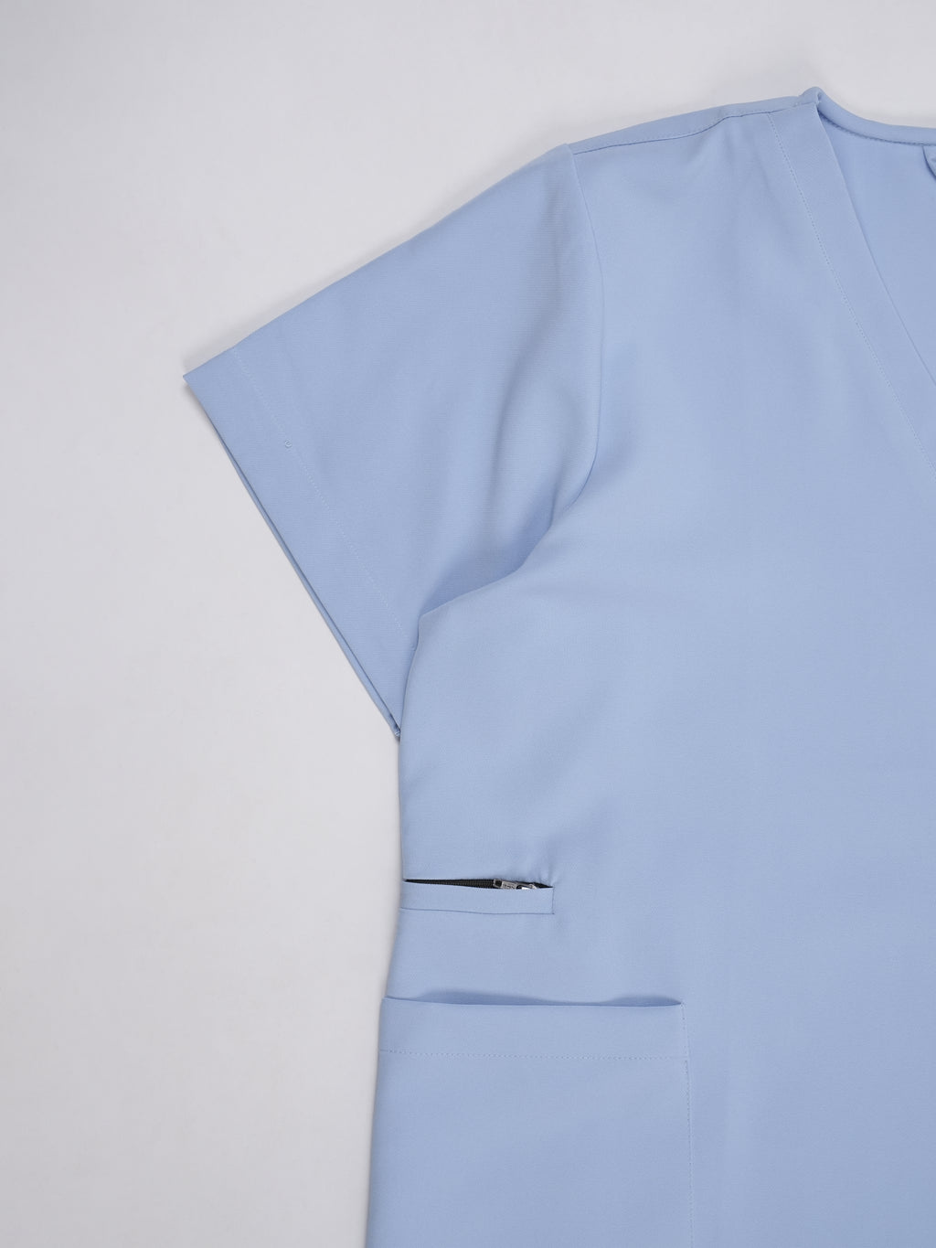 Edg premium scrub top for doctors - Soft Cloud - side pocket
