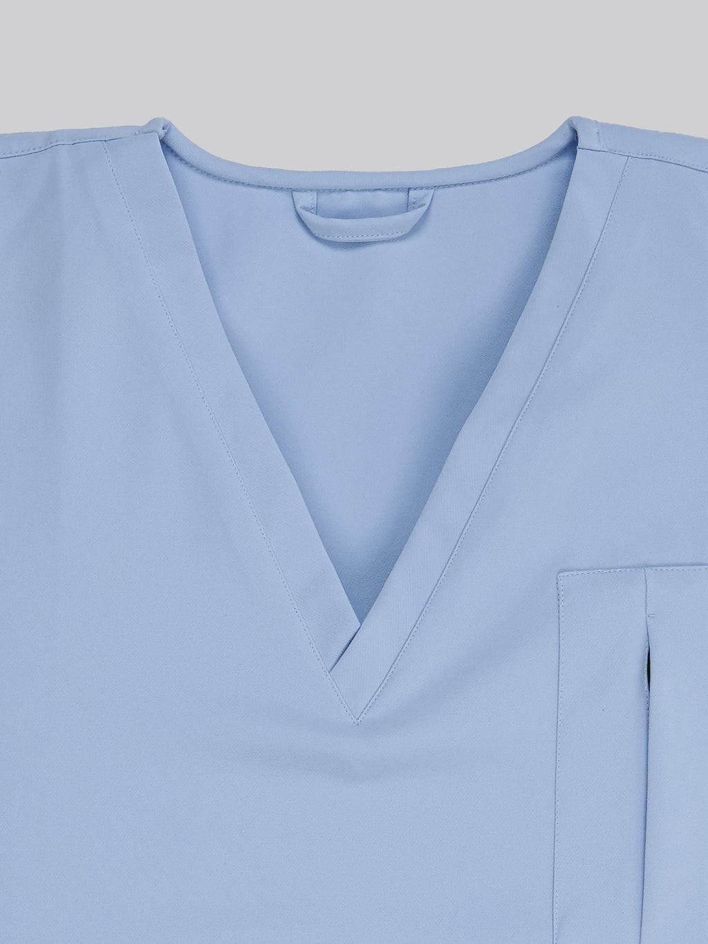 Edg premium scrub top for doctors - Soft Cloud - structured v neck