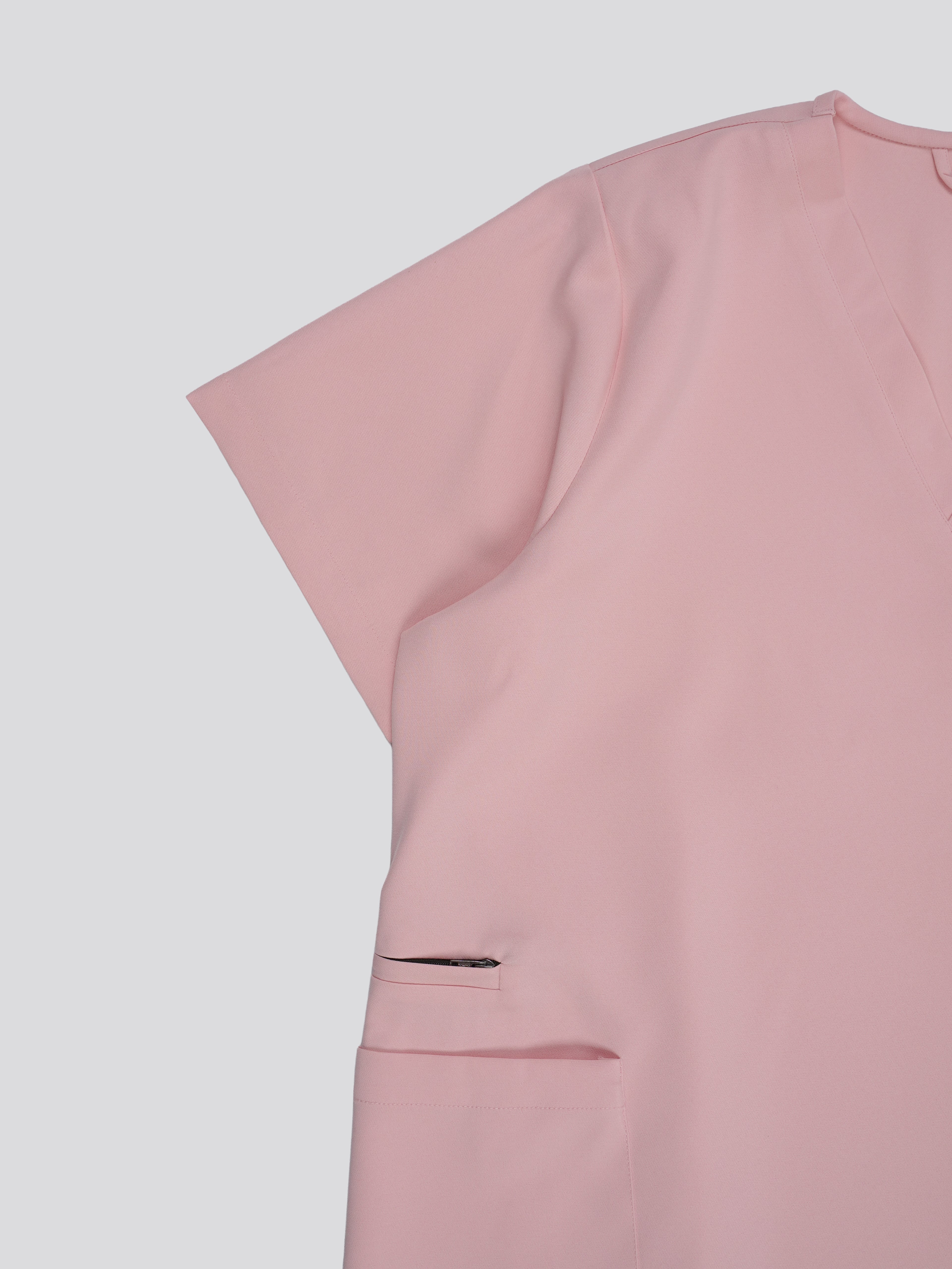 Edg premium scrub top for doctors - Unicorn Wing - side close-up