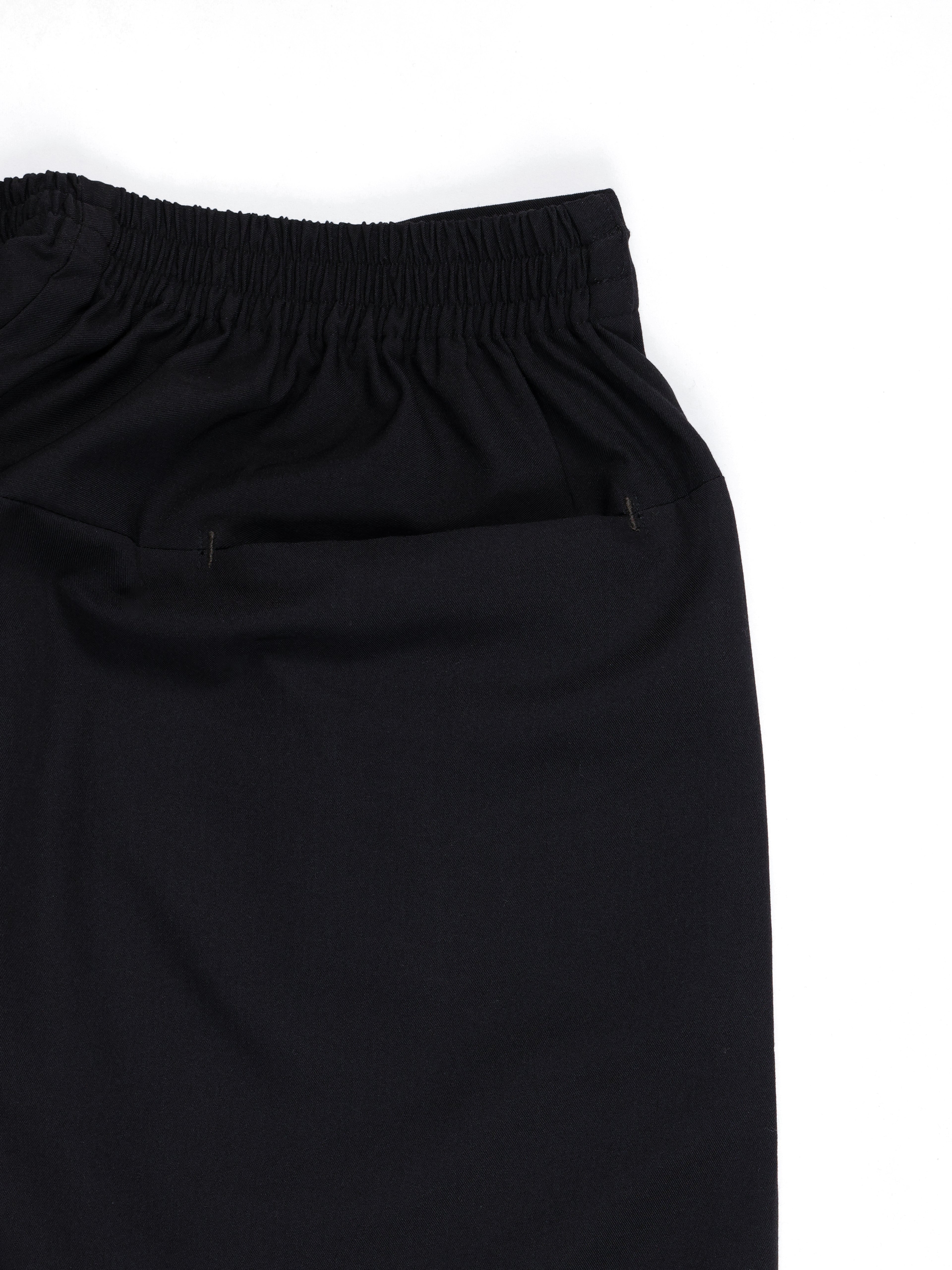 Nemur premium scrub pants for doctors - Black Magic - back view