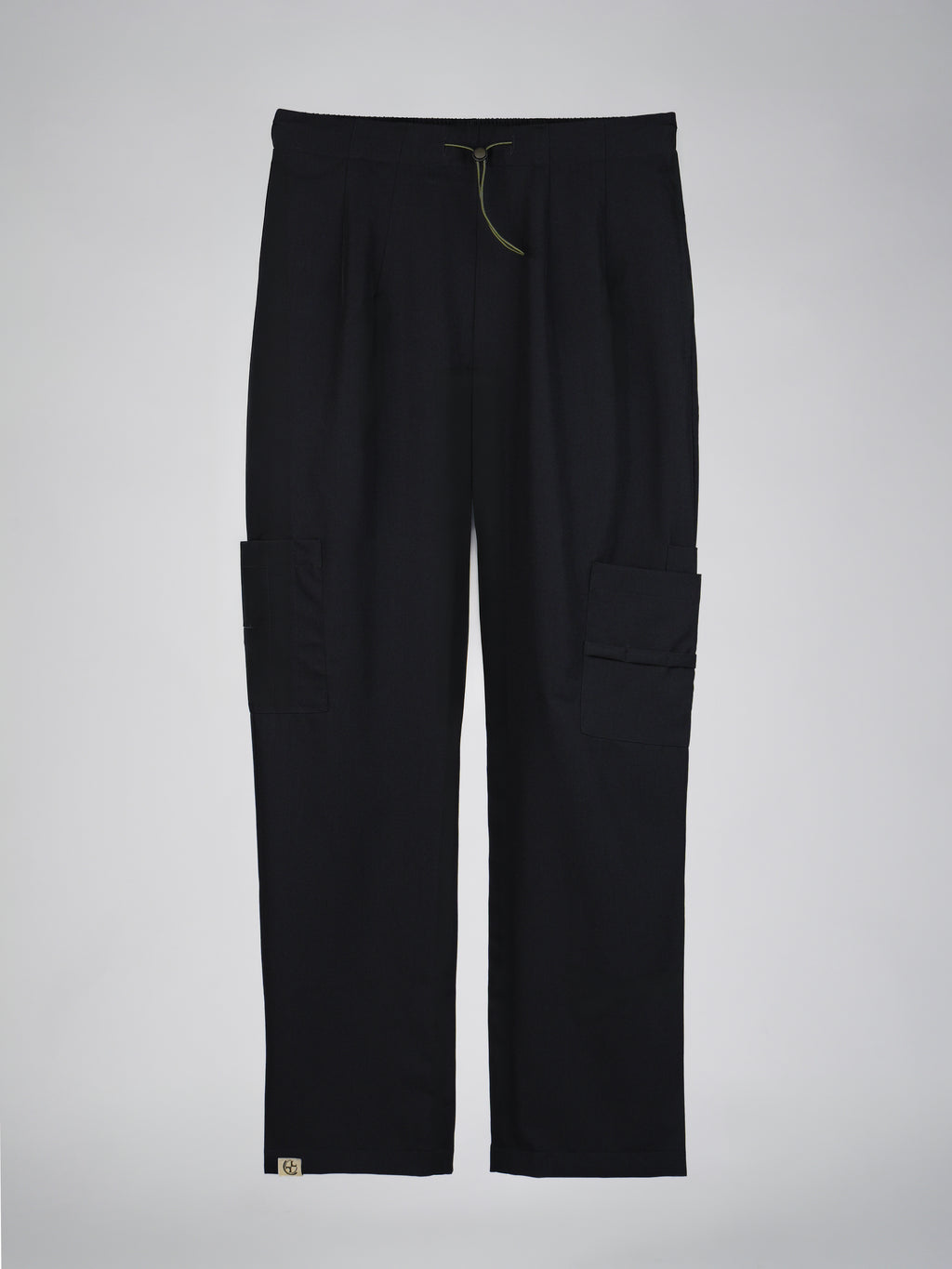 Nemur premium scrub pants for doctors - Black Magic - front view