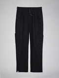Nemur premium scrub pants for doctors - Black Magic - front view