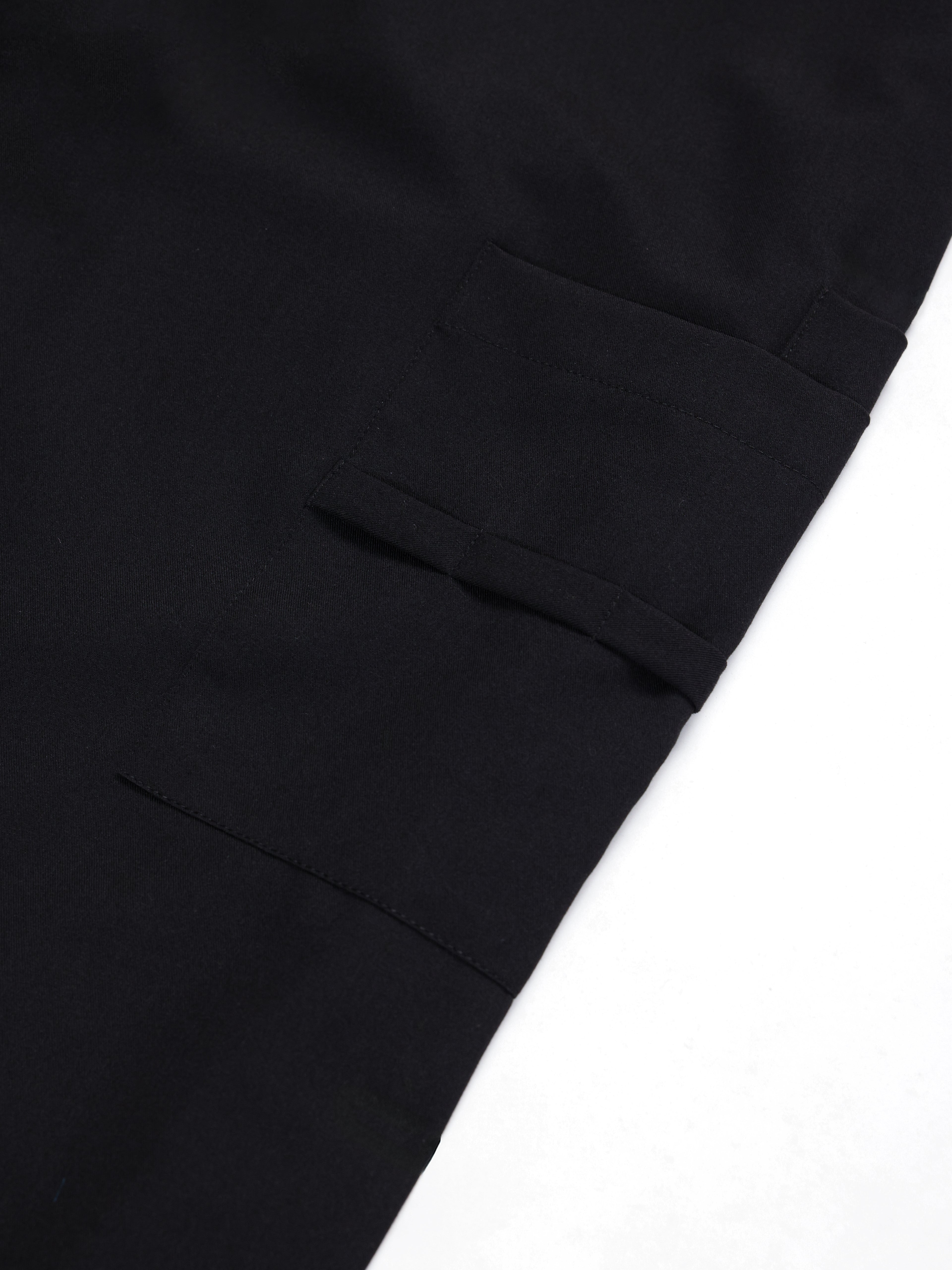 Nemur premium scrub pants for doctors - Black Magic  - functional side pockets