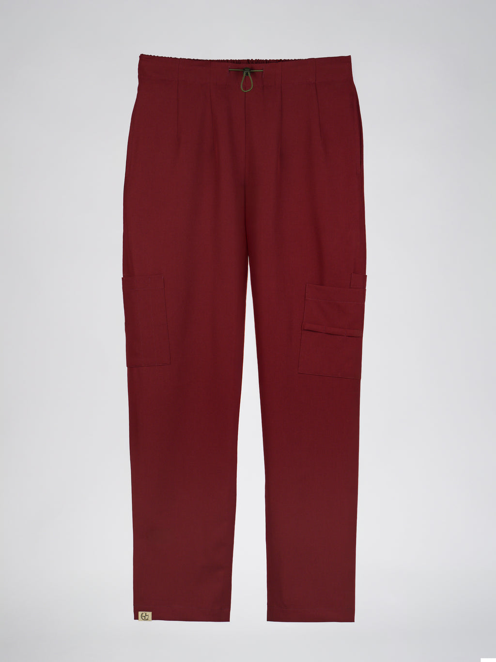 Nemur premium scrub pants for doctors - Cherry Jam - front view
