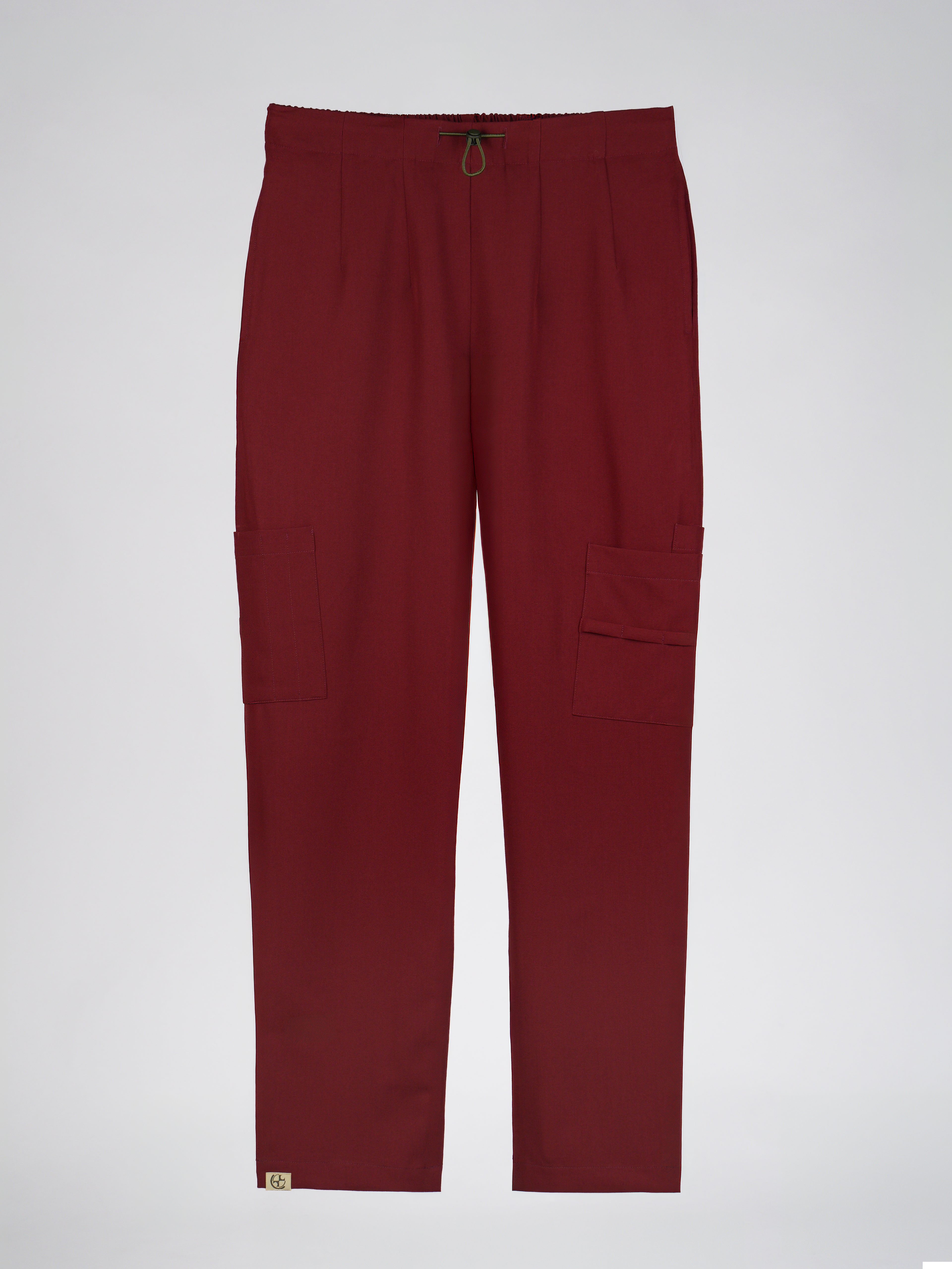 Nemur premium scrub pants for doctors - Cherry Jam - front view