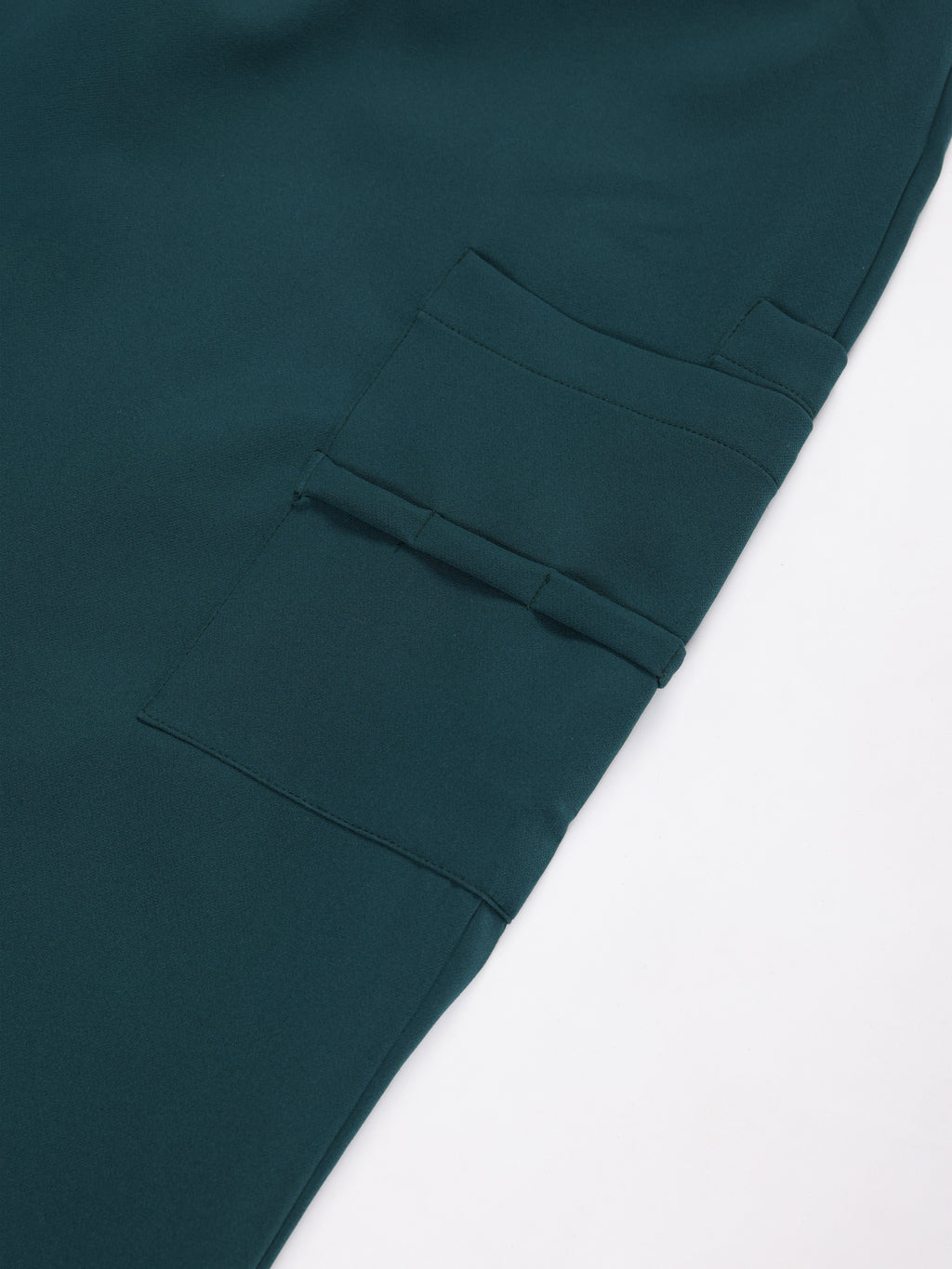 Nemur premium scrub pants for doctors - Frog Forest - functional side pockets