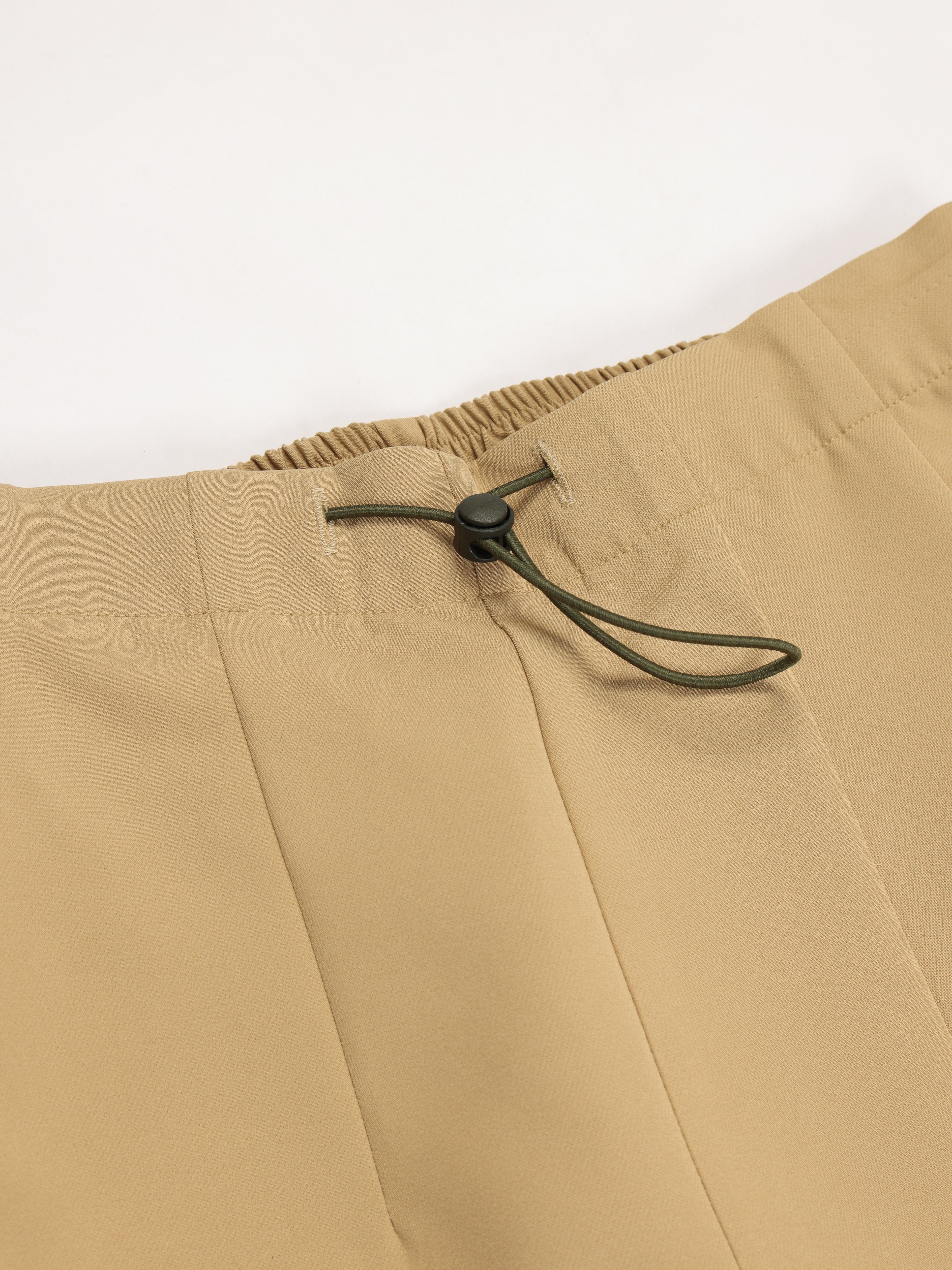 Nemur premium scrub pants for doctors - Sand Skin - drawstring waist detail