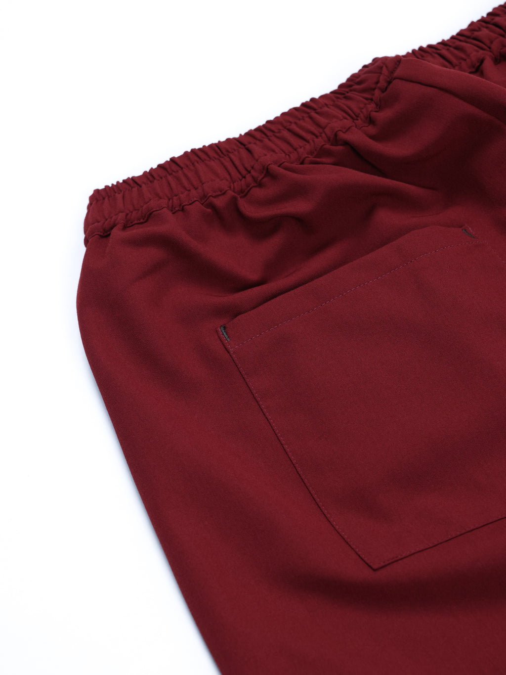 Riff premium scrub pants for doctors - Cherry Jam - back pocket
