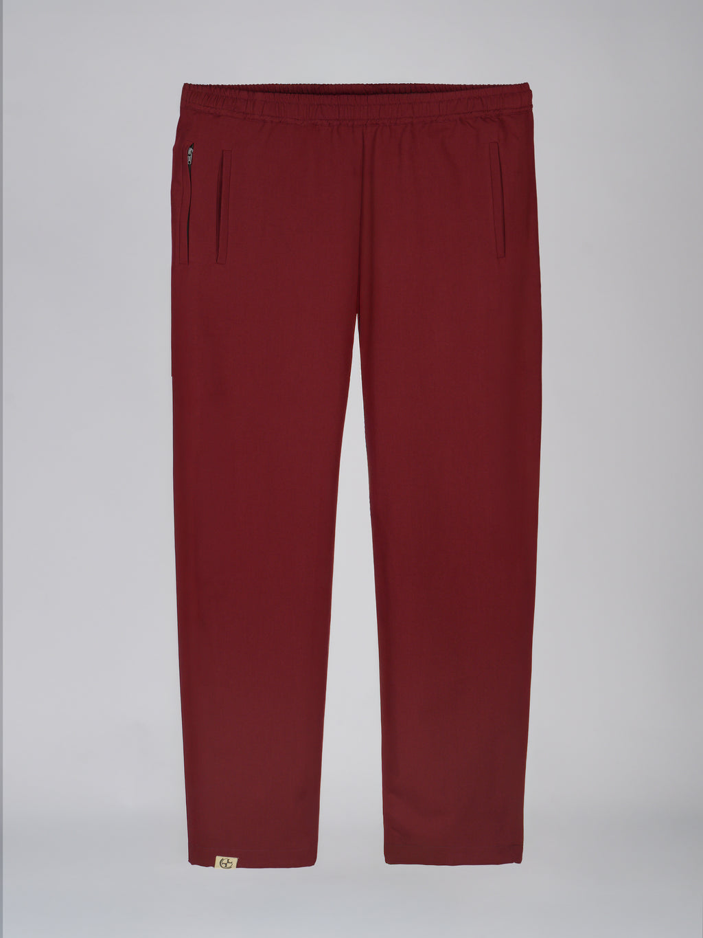Riff premium scrub pants for doctors - Cherry Jam - front view