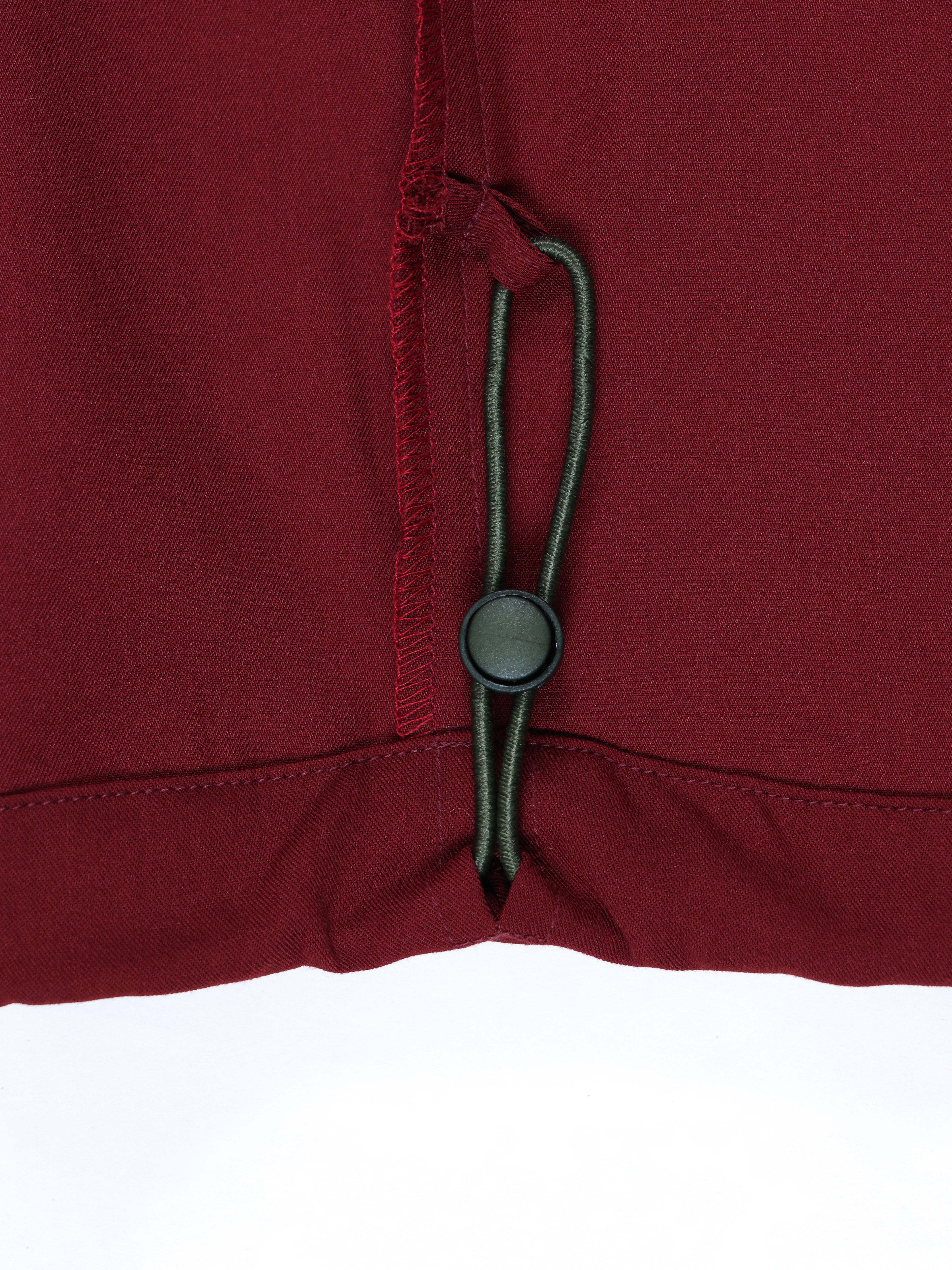 Riff premium scrub pants for doctors - Cherry Jam - loop close-up