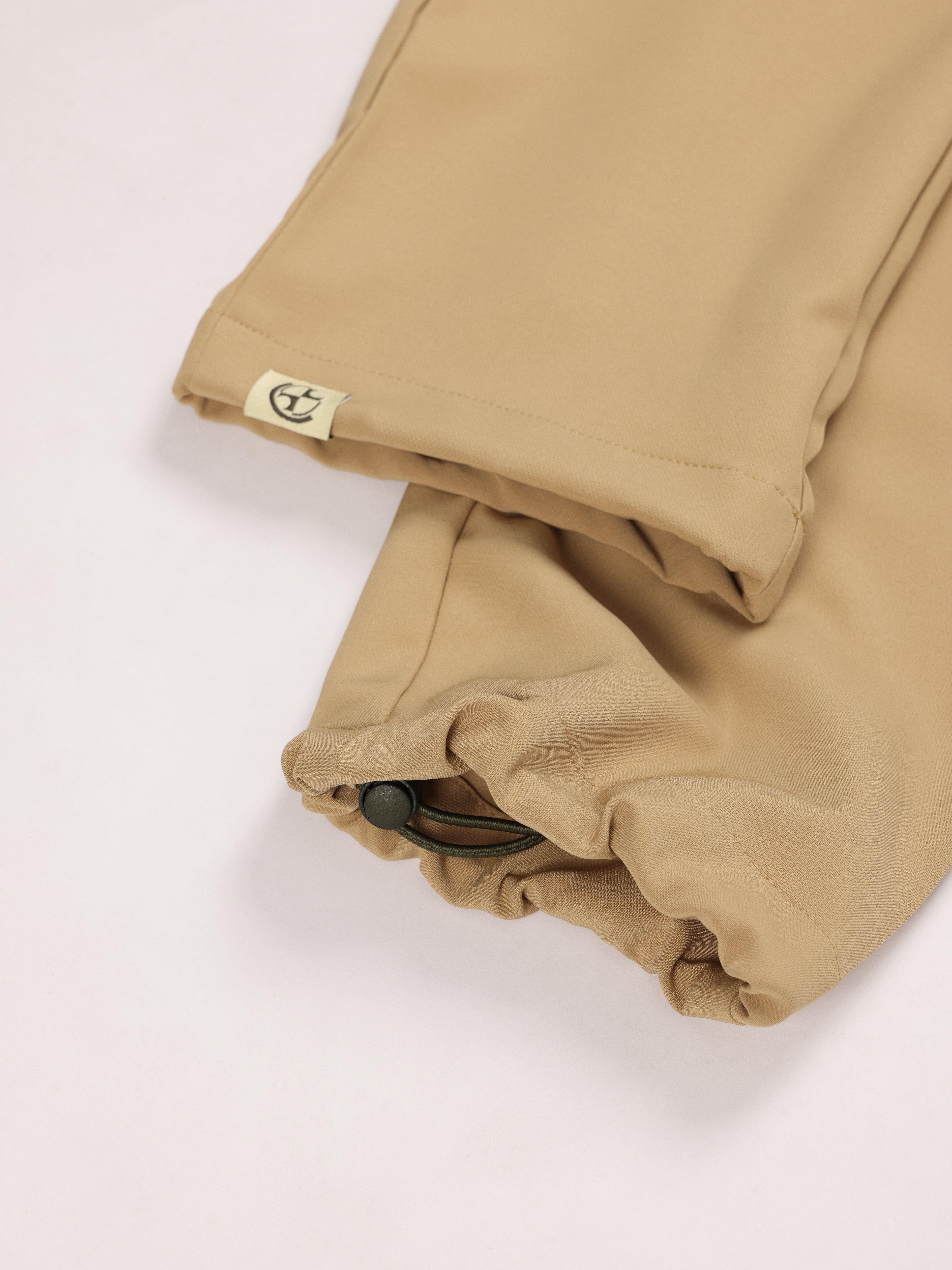 Riff premium scrub pants for doctors - Sand Skin - ankle cuff detail