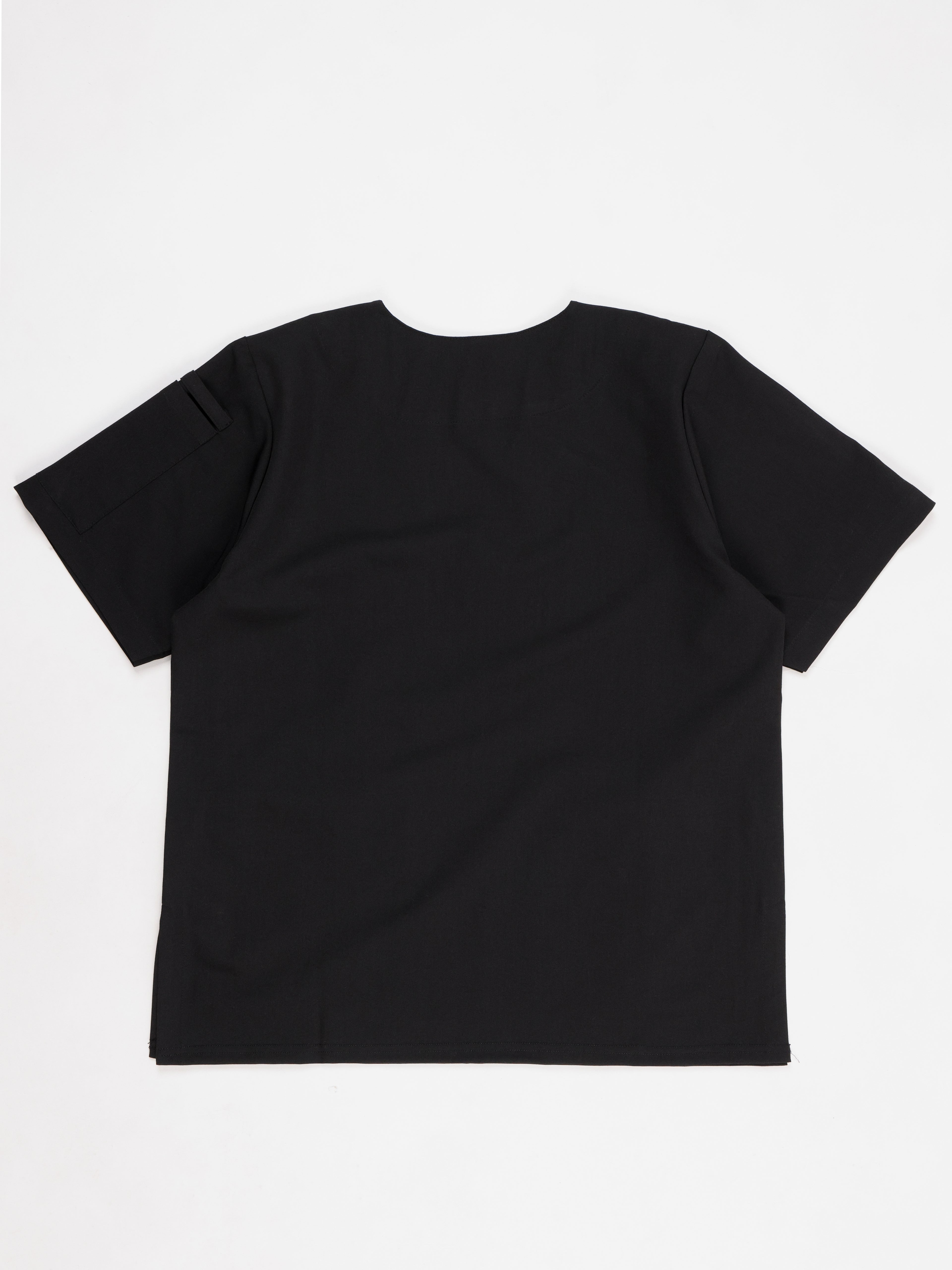 Splet premium scrub top for doctors - Black magic- back view