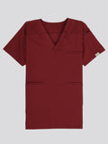 Splet premium scrub top for doctors - Cherry Jam - flat view