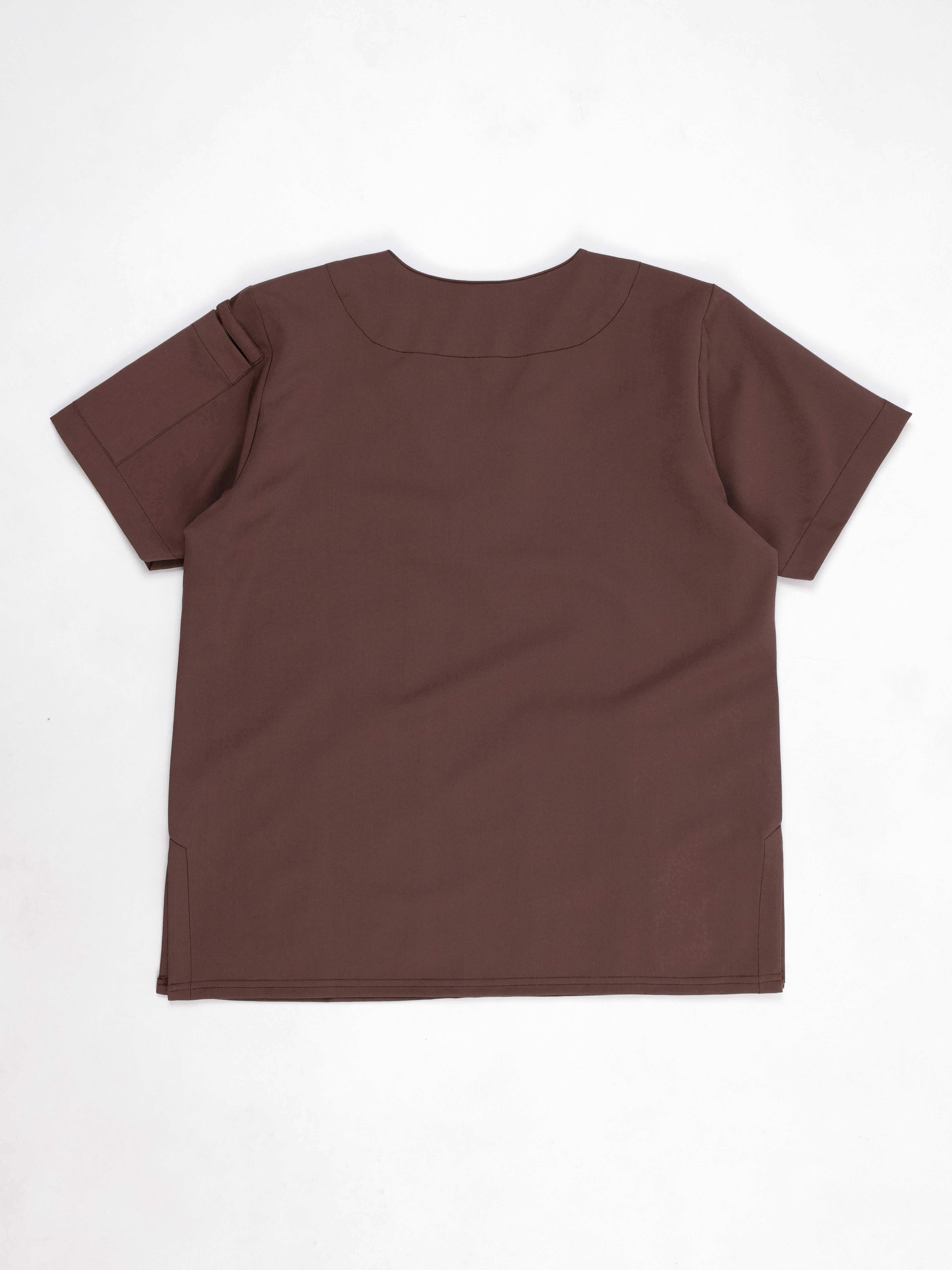Splet premium scrub top for doctors - Mud Bath - back view