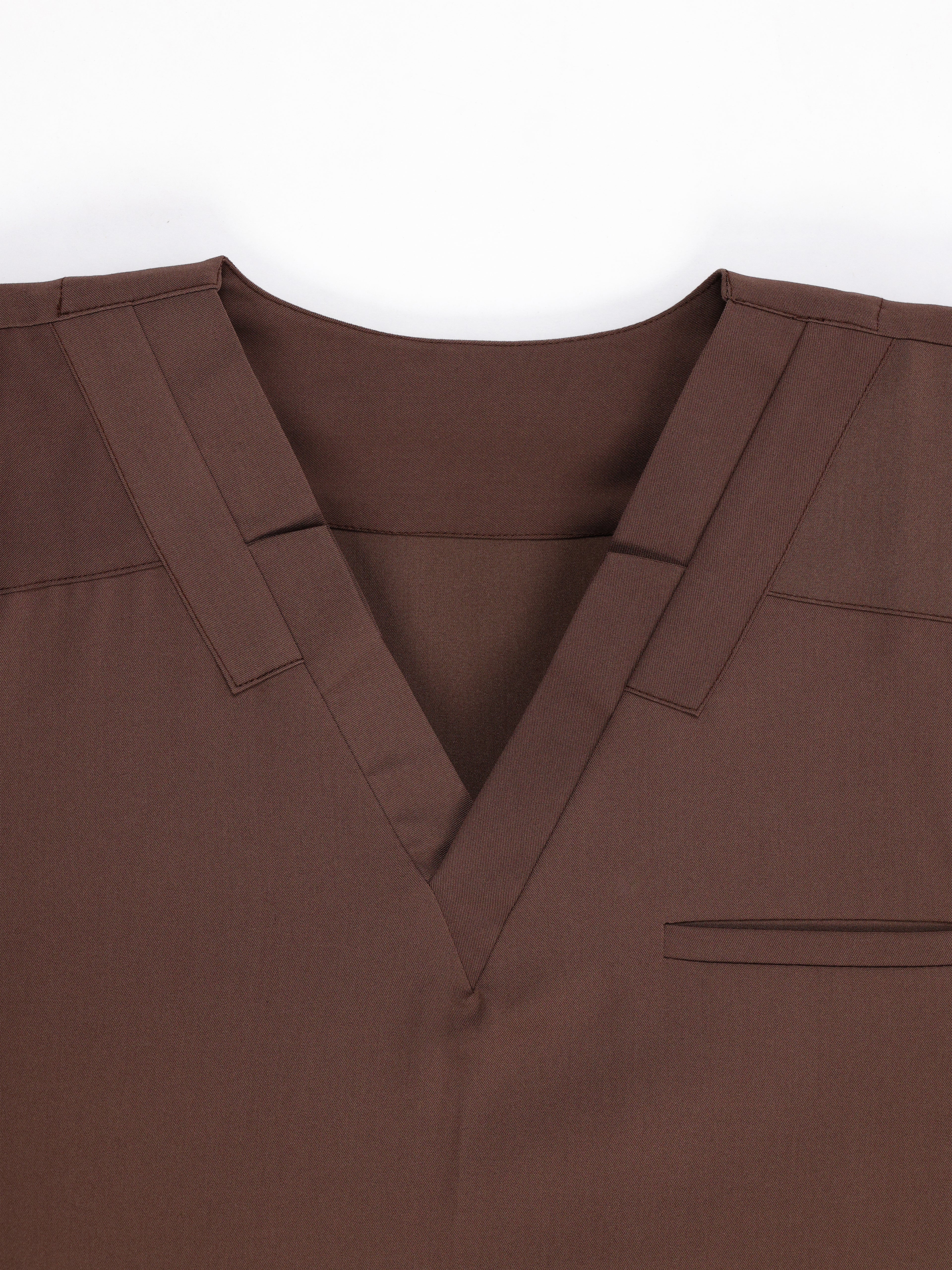 Splet premium scrub top for doctors - Mud Bath- V-neck collar detail