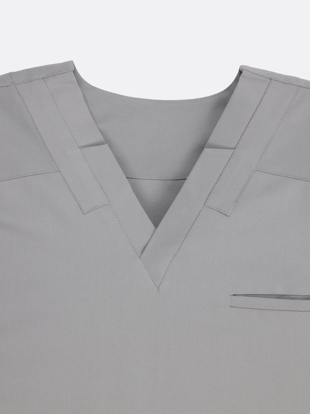 Splet premium scrub top for doctors - Pigeon Ash - V-neck collar detail