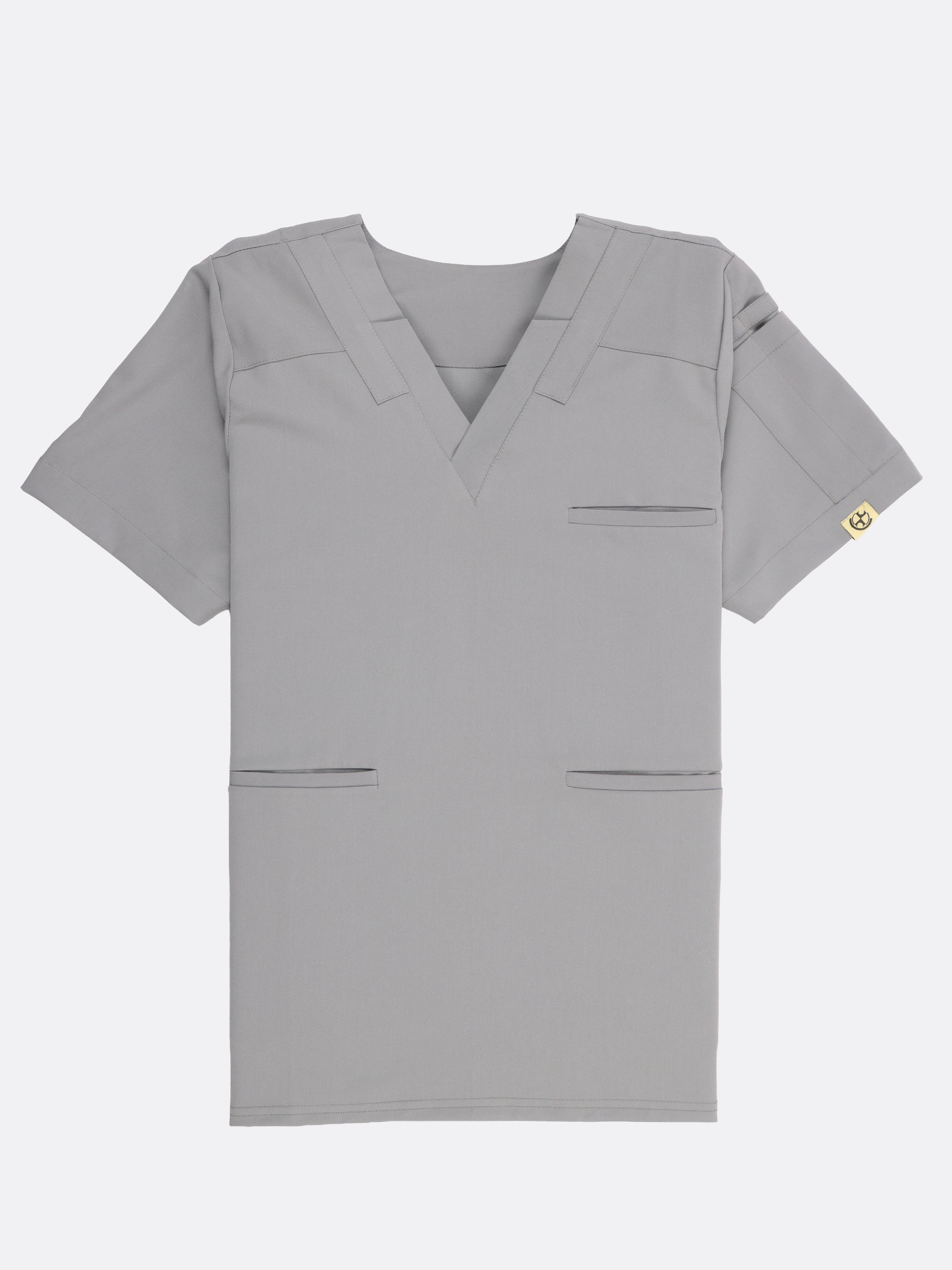 Splet premium scrub top for doctors - Pigeon Ash - flat view