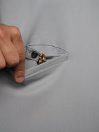 Splet premium scrub top for doctors - Pigeon Ash - secured accessories loop