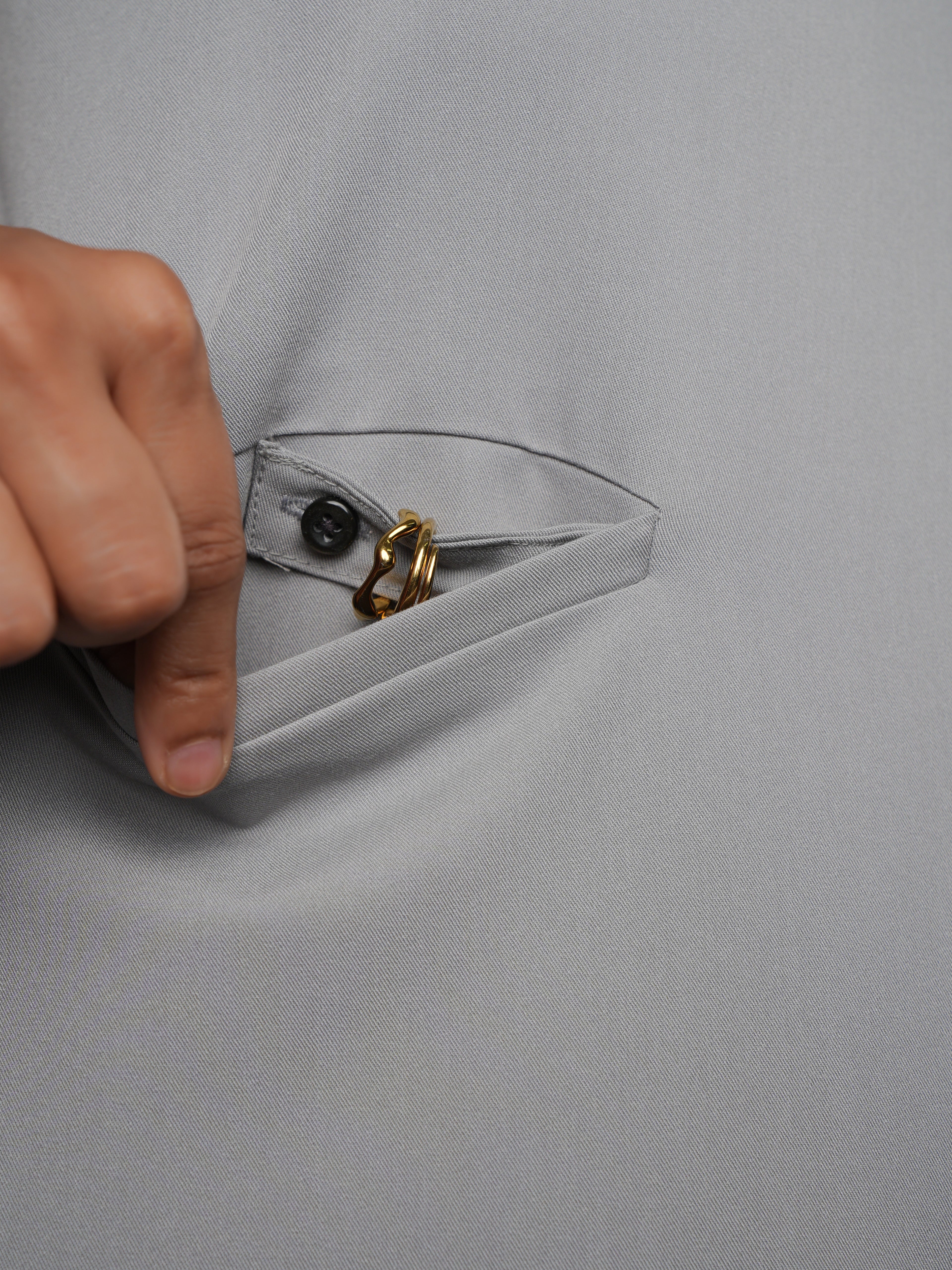 Splet premium scrub top for doctors - Pigeon Ash - secured accessories loop